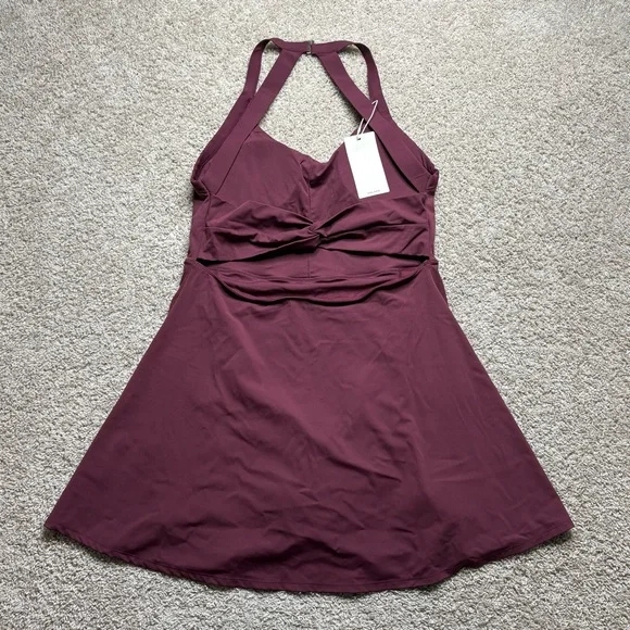 HALARA SoftlyZero Airy Backless Twisted Cool Touch Dance Active Dress-Easy Peezy - Picture 2 of 3